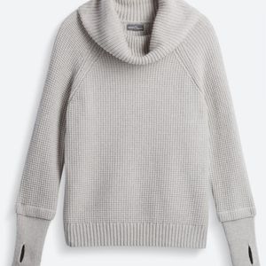 Sharon Cowl Neck Waffle Stitch Pullover
